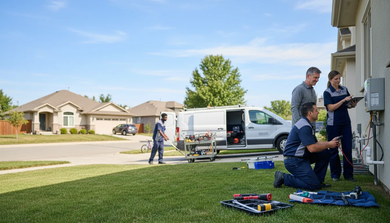 Tankless water heater service in Bartlett, KS